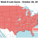 Image for article titled Which TV Market Is Getting Screwed This Sunday? An Analysis Of Week 8 NFL Viewing Maps